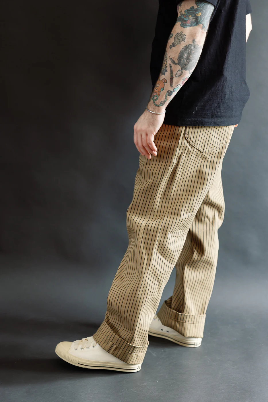 12oz - Jack Root Stripe - Beige, Indigo - Image 15