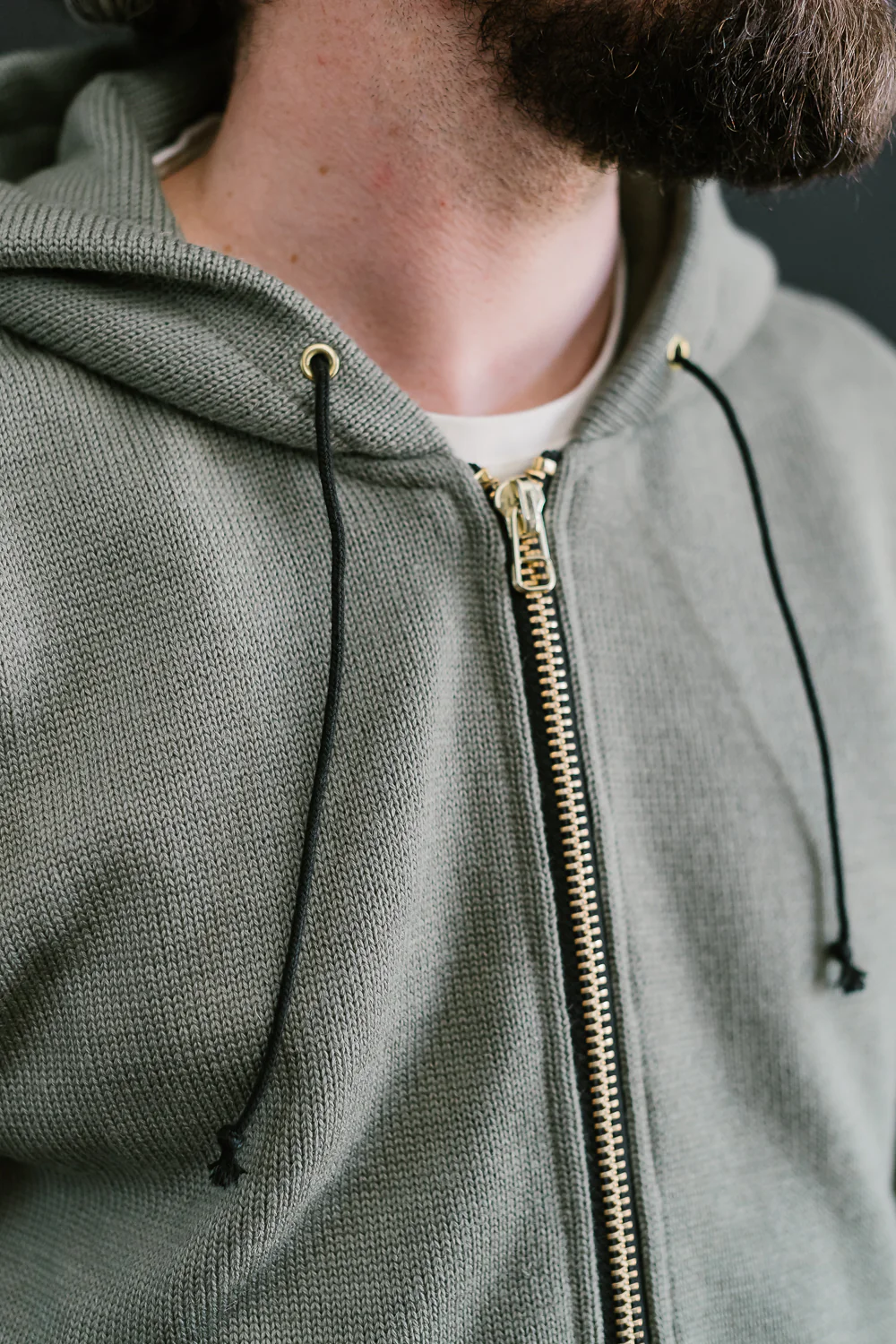 James Dant x Dehen - Full Zip Moto Hoodie - Sage - Image 27