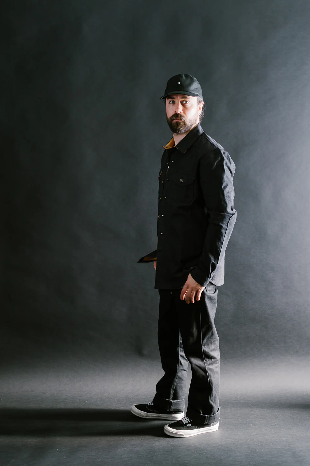 James Dant x Dehen - Selvedge Denim Crissman Overshirt - Black - Image 11