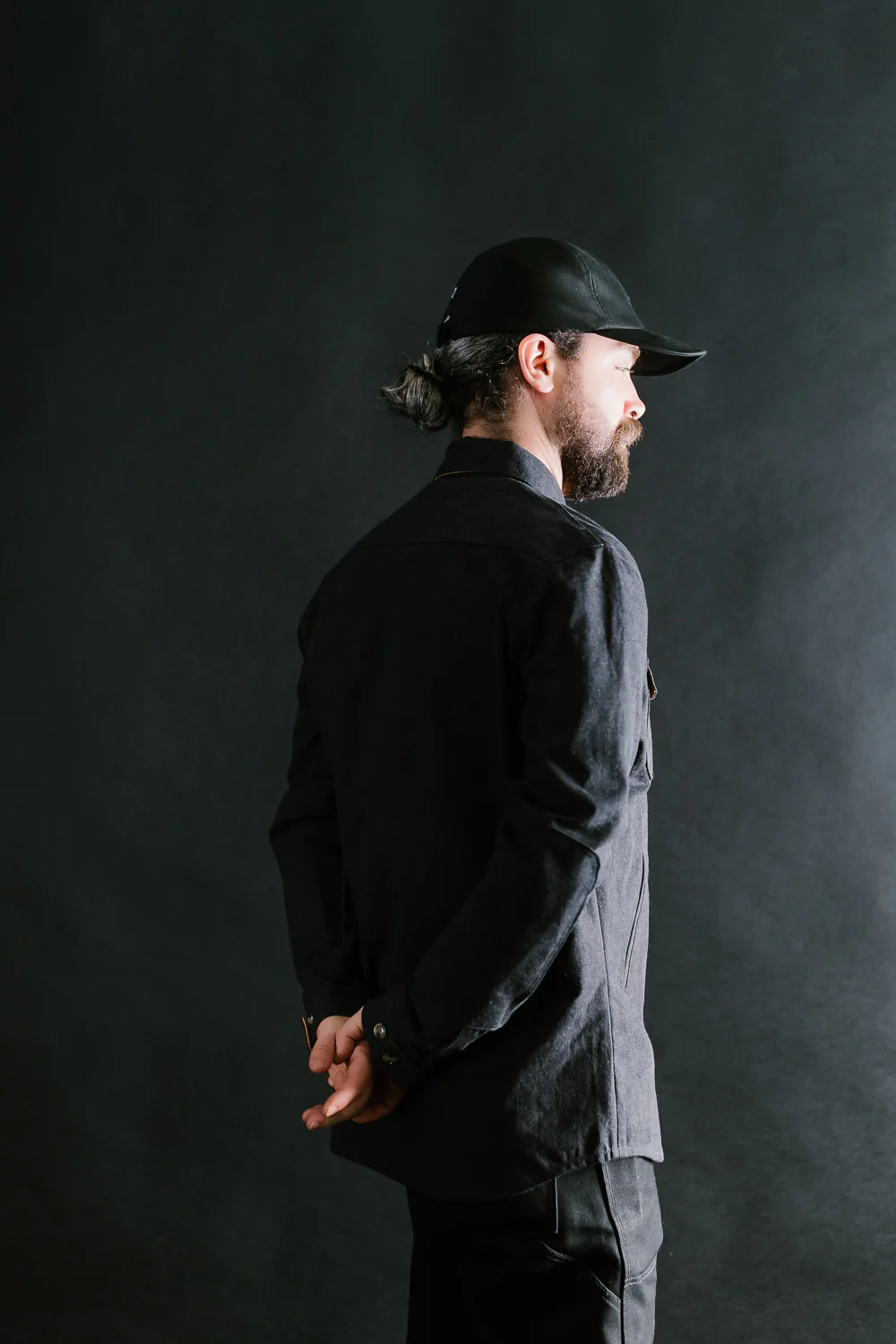 James Dant x Dehen - Selvedge Denim Crissman Overshirt - Black - Image 22