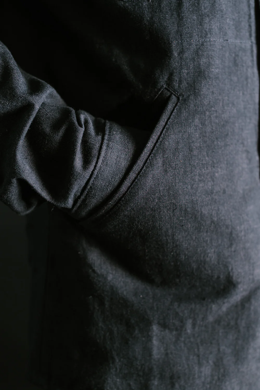 James Dant x Dehen - Selvedge Denim Crissman Overshirt - Black - Image 30