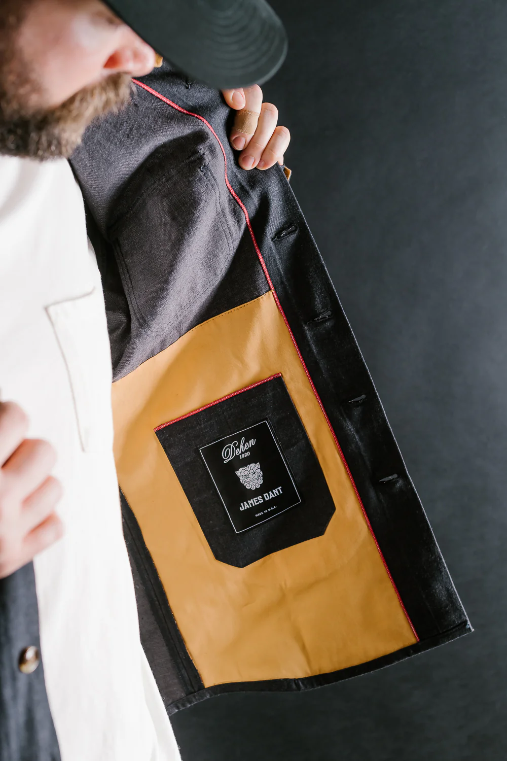 James Dant x Dehen - Selvedge Denim Crissman Overshirt - Black - Image 31