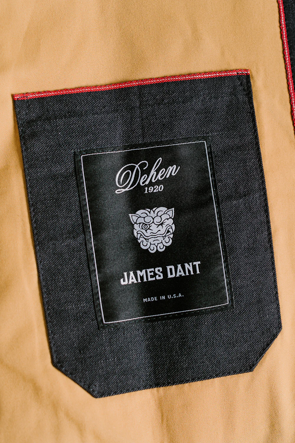 James Dant x Dehen - Selvedge Denim Crissman Overshirt - Black - Image 9