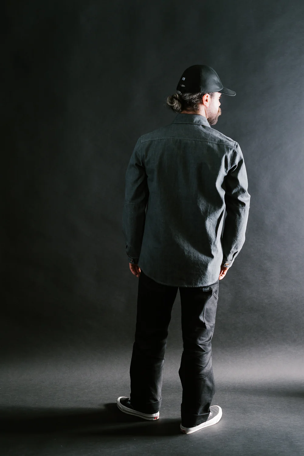 James Dant x Dehen - Selvedge Denim Crissman Overshirt - Pewter - Image 11