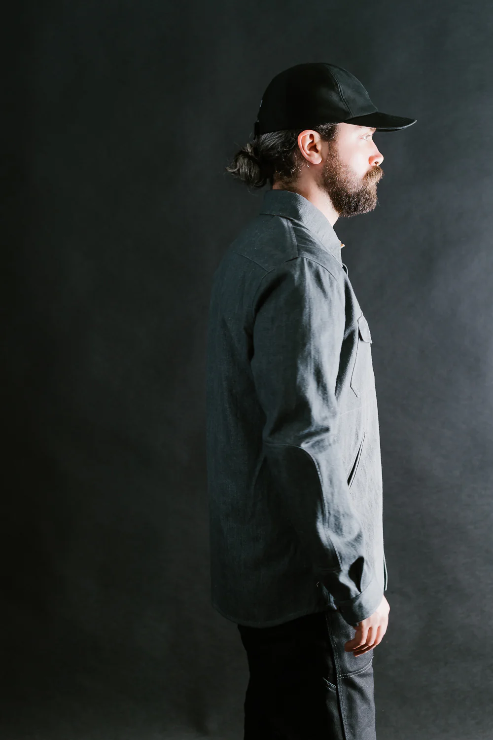 James Dant x Dehen - Selvedge Denim Crissman Overshirt - Pewter - Image 18