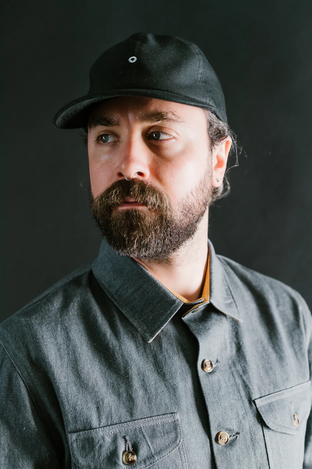 James Dant x Dehen - Selvedge Denim Crissman Overshirt - Pewter - Image 26