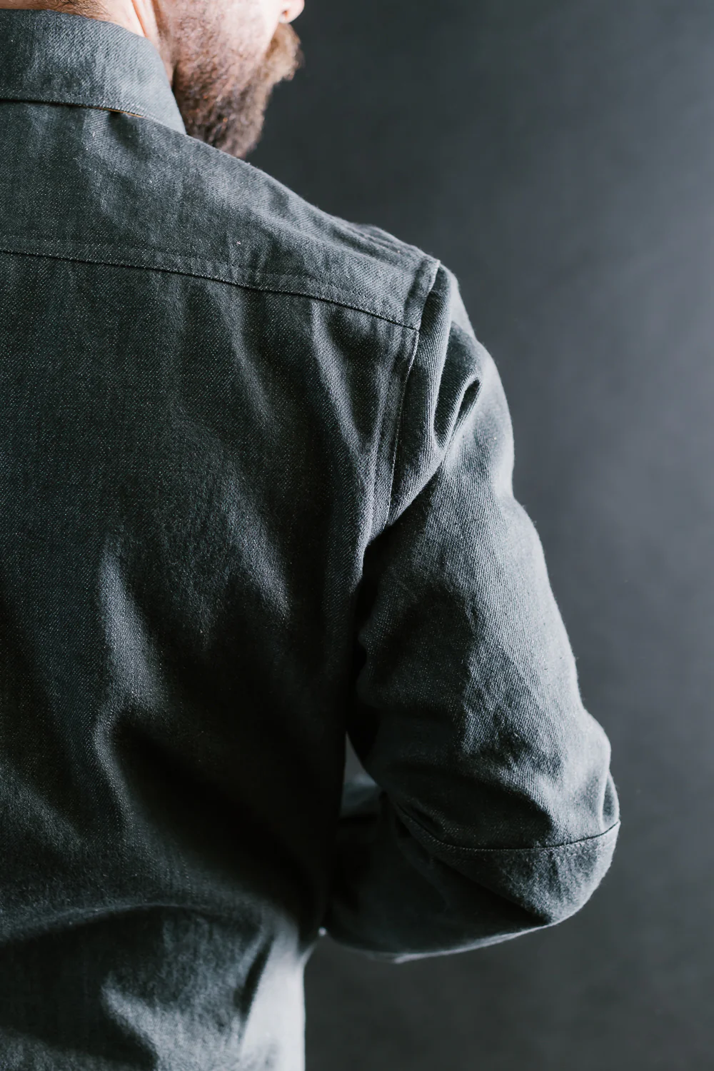 James Dant x Dehen - Selvedge Denim Crissman Overshirt - Pewter - Image 32
