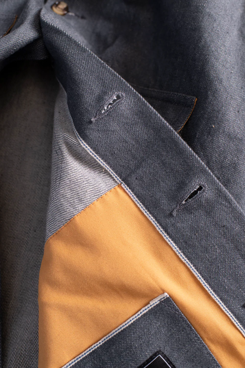 James Dant x Dehen - Selvedge Denim Crissman Overshirt - Pewter - Image 5