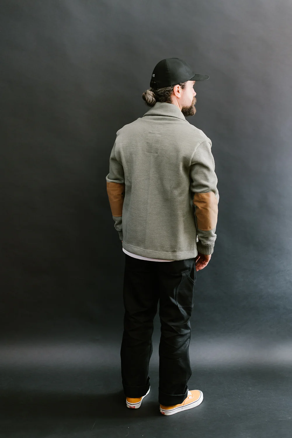 James Dant x Dehen - Shawl Sweater Coat 2.0 - Sage, Field Tan - Image 10