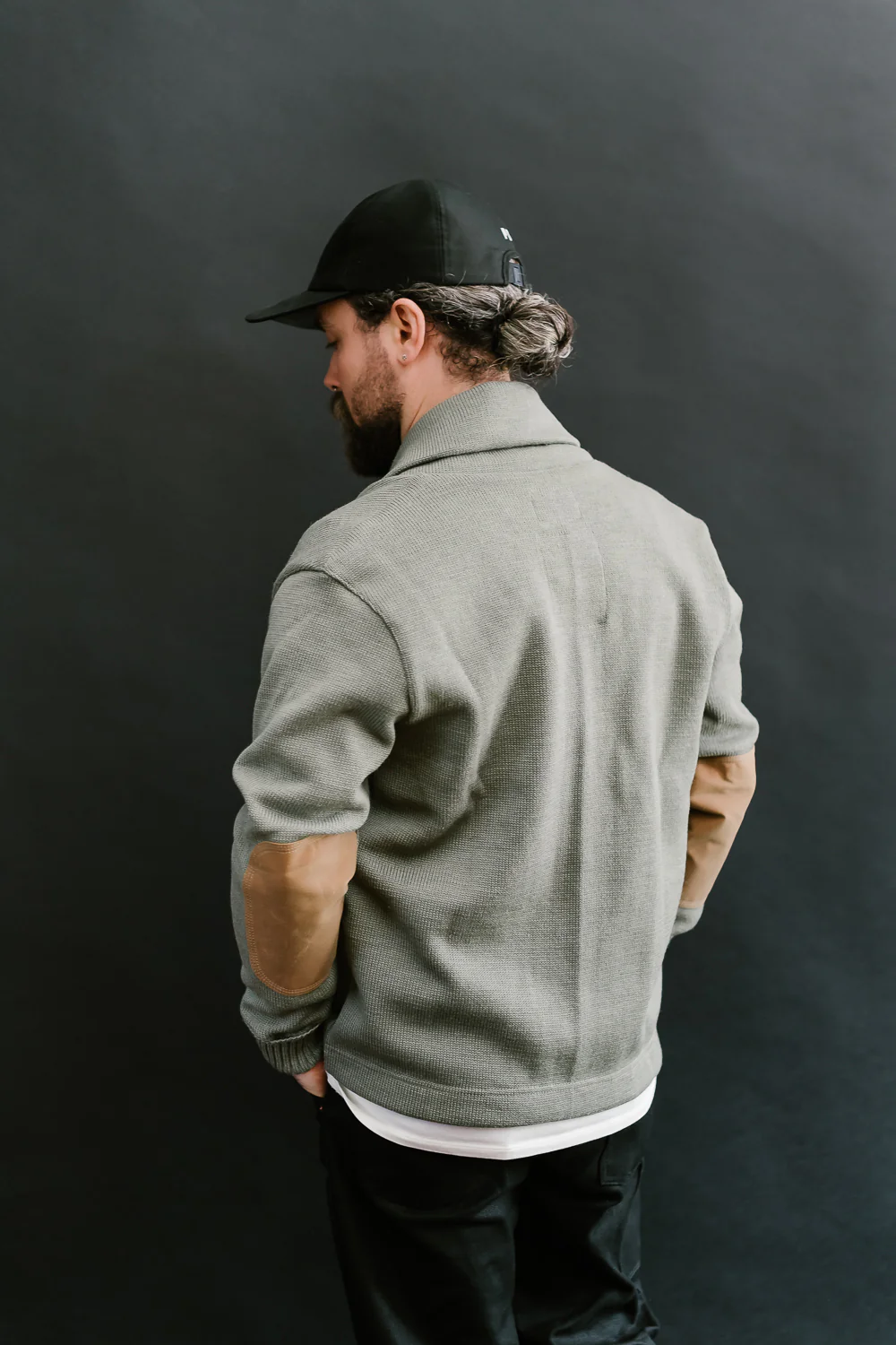 James Dant x Dehen - Shawl Sweater Coat 2.0 - Sage, Field Tan - Image 14