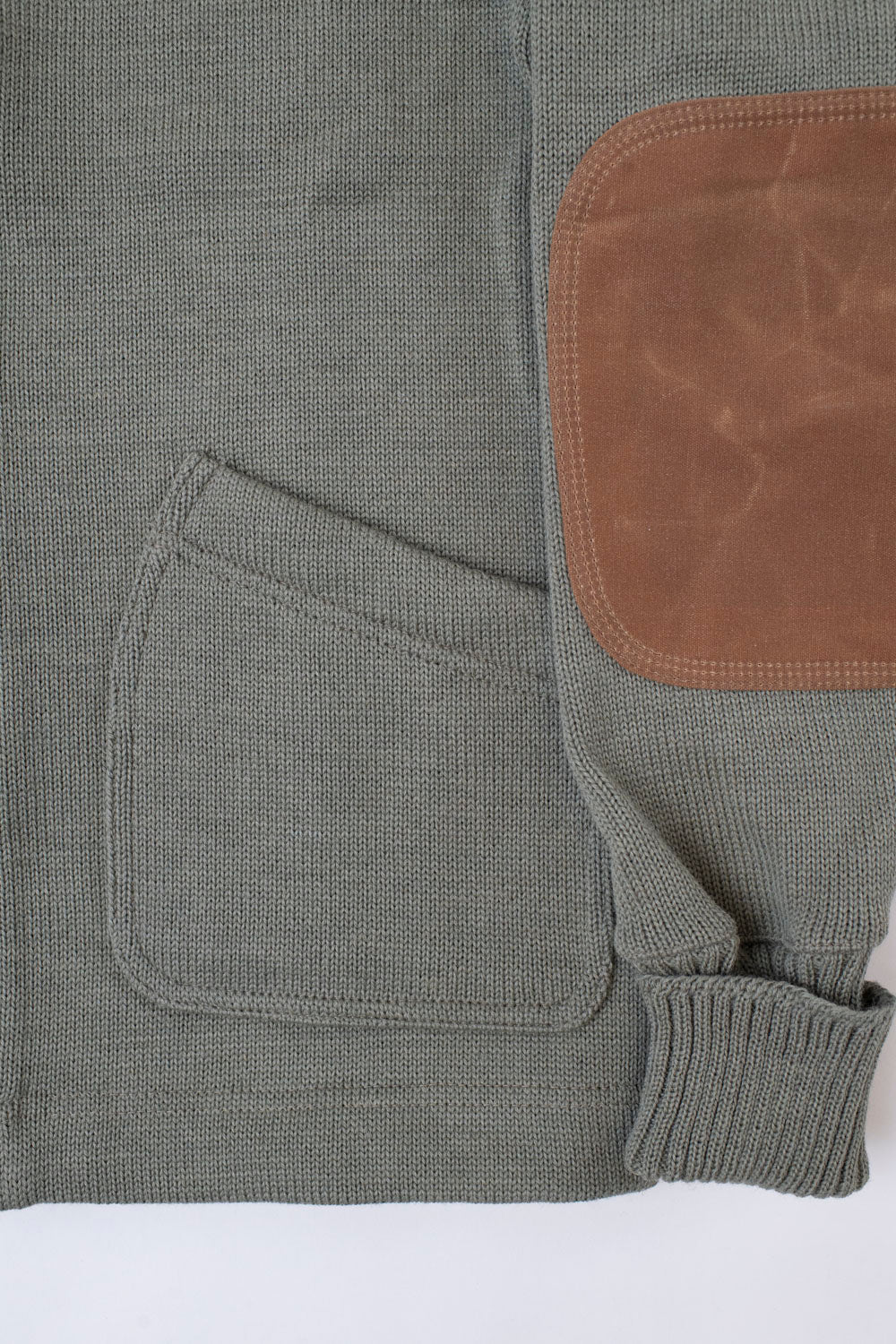 James Dant x Dehen - Shawl Sweater Coat 2.0 - Sage, Field Tan - Image 4