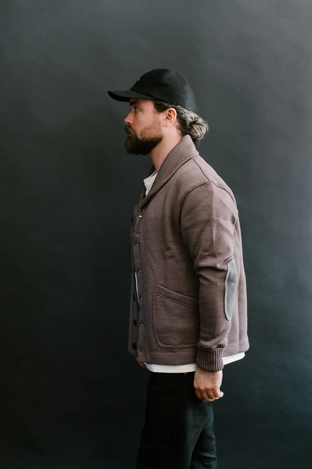 James Dant x Dehen - Shawl Sweater Coat 2.0 - Smoke, Charcoal - Image 11