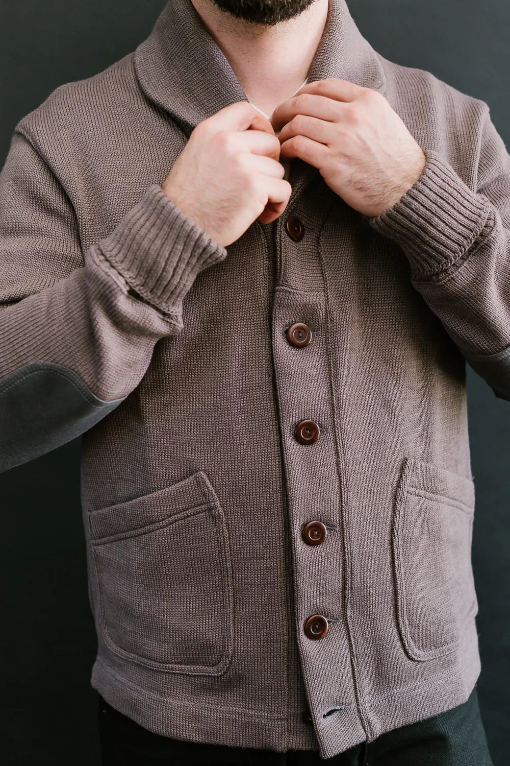 James Dant x Dehen - Shawl Sweater Coat 2.0 - Smoke, Charcoal - Image 21