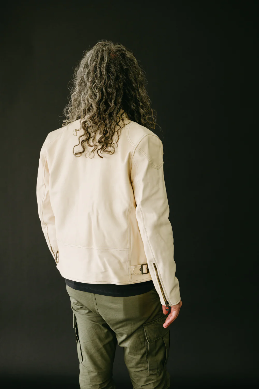 James Dant x Shangri-La - Custom "Yang Café Racer" Leather Jacket - Natural Veg Tan - Image 16