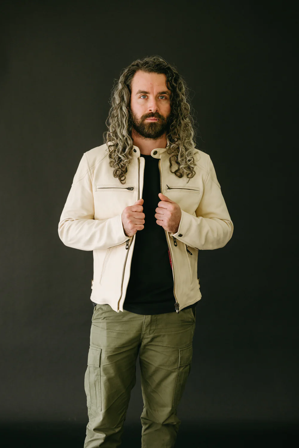 James Dant x Shangri-La - Custom "Yang Café Racer" Leather Jacket - Natural Veg Tan - Image 17