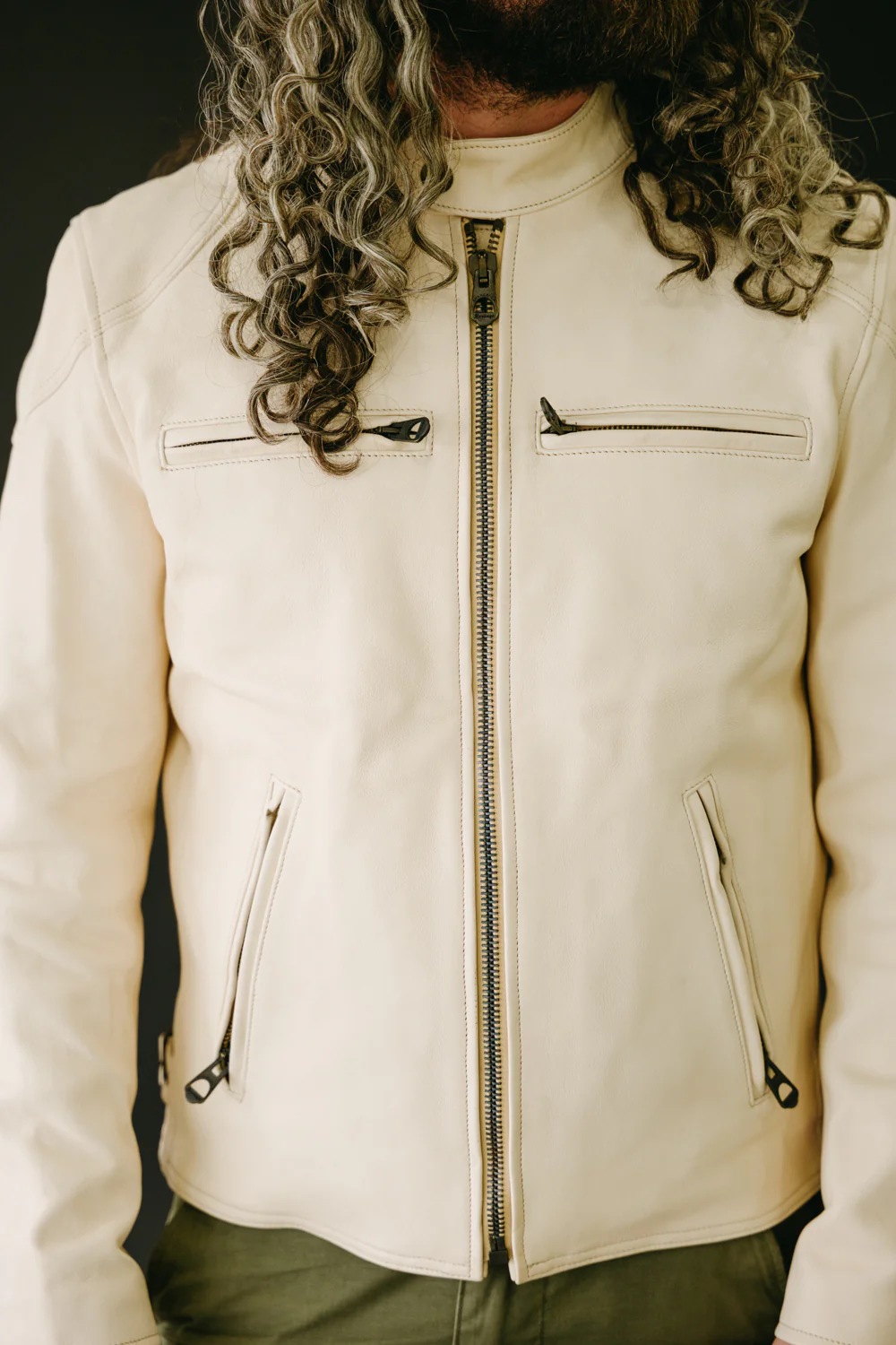 James Dant x Shangri-La - Custom "Yang Café Racer" Leather Jacket - Natural Veg Tan - Image 20