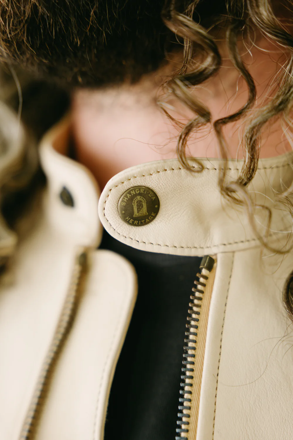 James Dant x Shangri-La - Custom "Yang Café Racer" Leather Jacket - Natural Veg Tan - Image 27