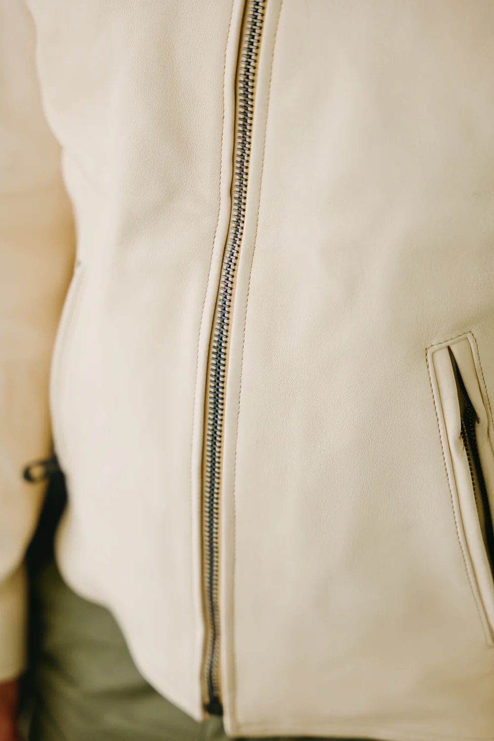 James Dant x Shangri-La - Custom "Yang Café Racer" Leather Jacket - Natural Veg Tan - Image 33