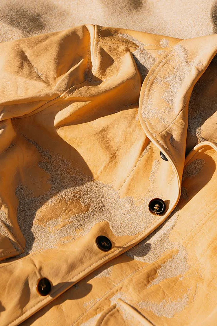 James Dant x Shangri-La - Custom "Yang Café Racer" Leather Jacket - Natural Veg Tan - Image 34