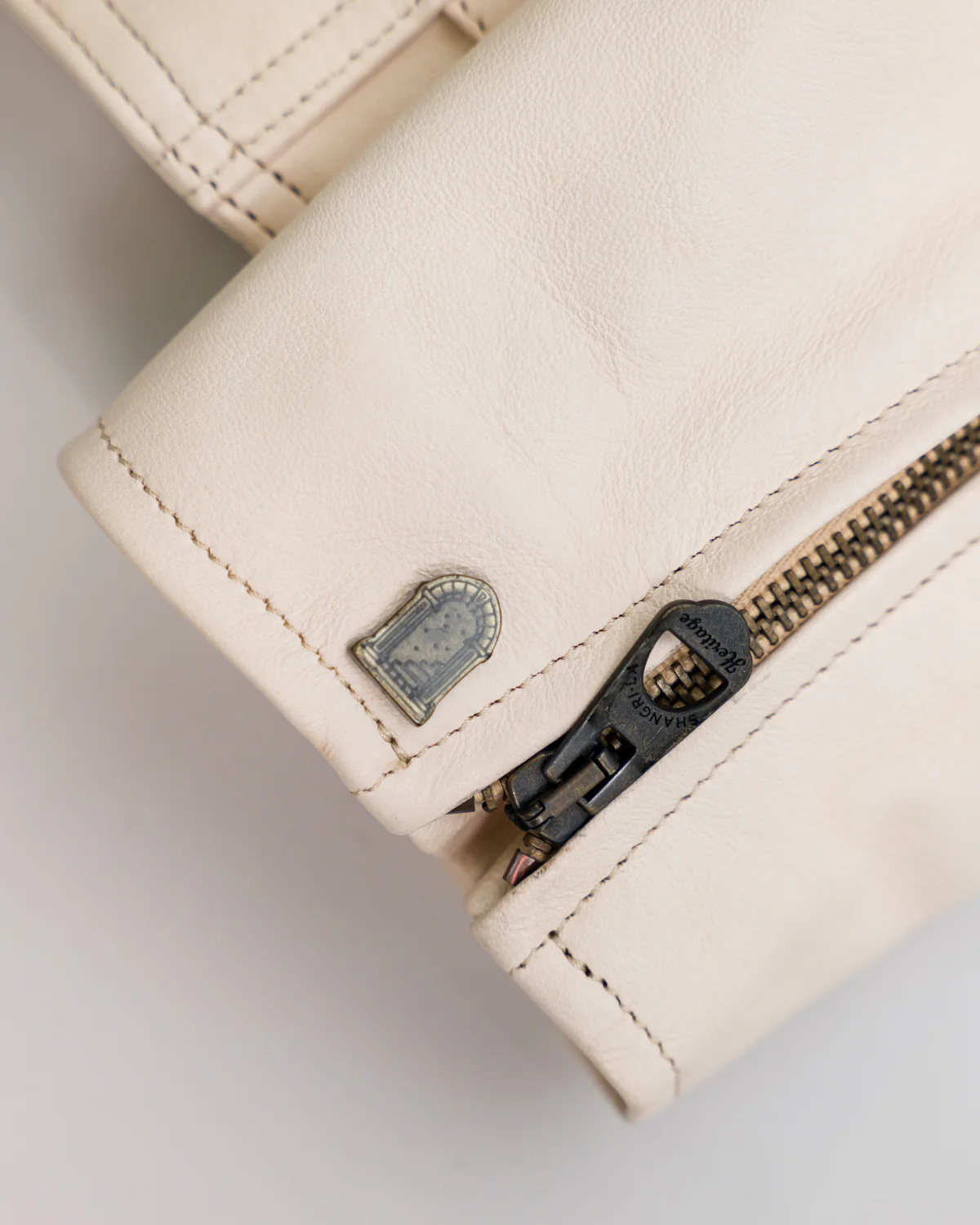 James Dant x Shangri-La - Custom "Yang Café Racer" Leather Jacket - Natural Veg Tan - Image 7