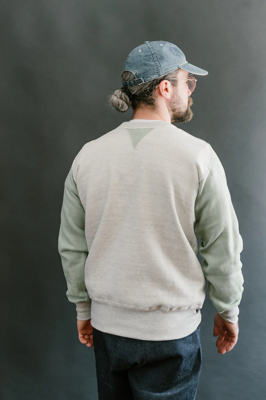 JG-CS20 - Freedom Sweats Crewneck - Oatmeal, Light Green - Image 11