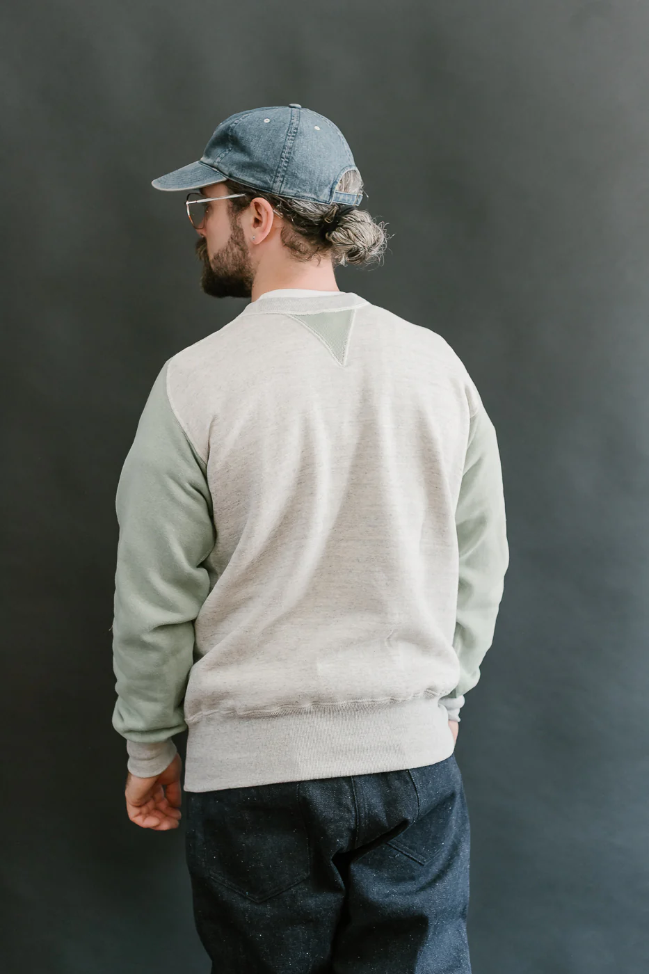 JG-CS20 - Freedom Sweats Crewneck - Oatmeal, Light Green - Image 12