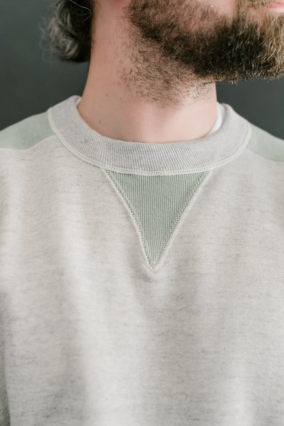 JG-CS20 - Freedom Sweats Crewneck - Oatmeal, Light Green - Image 16