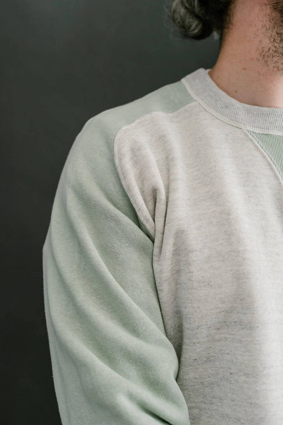 JG-CS20 - Freedom Sweats Crewneck - Oatmeal, Light Green - Image 17