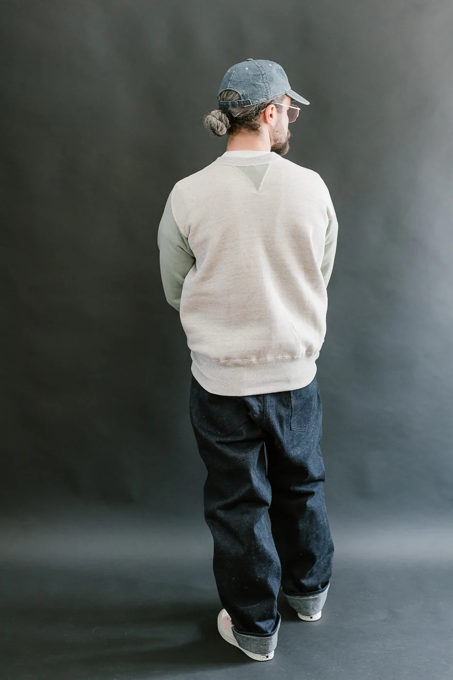 JG-CS20 - Freedom Sweats Crewneck - Oatmeal, Light Green - Image 7
