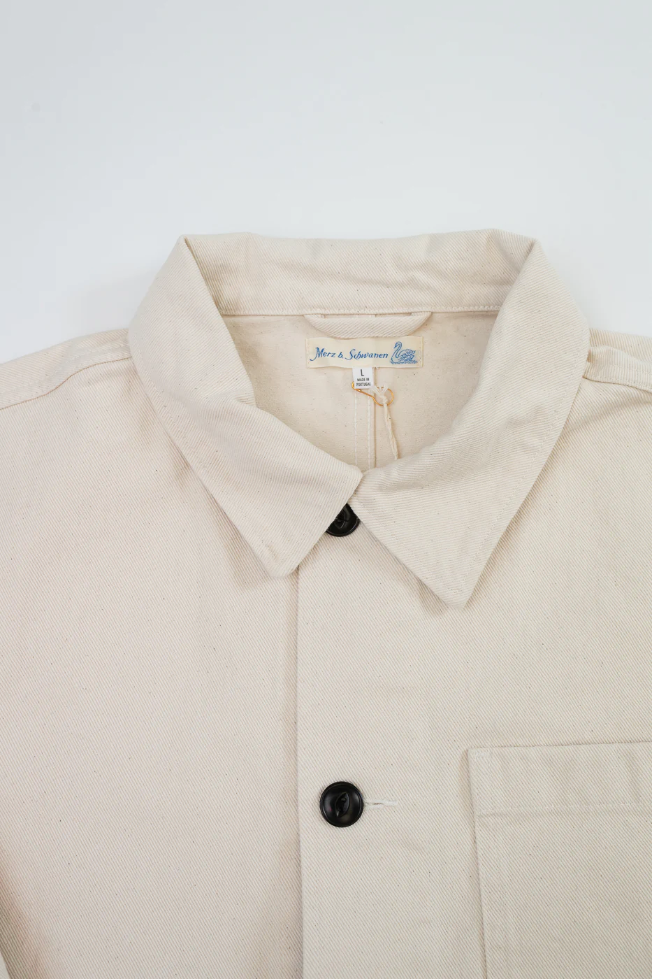 JKT05.02 - 11.2oz Organic Cotton Broken Twill Jacket - Nature - Image 2