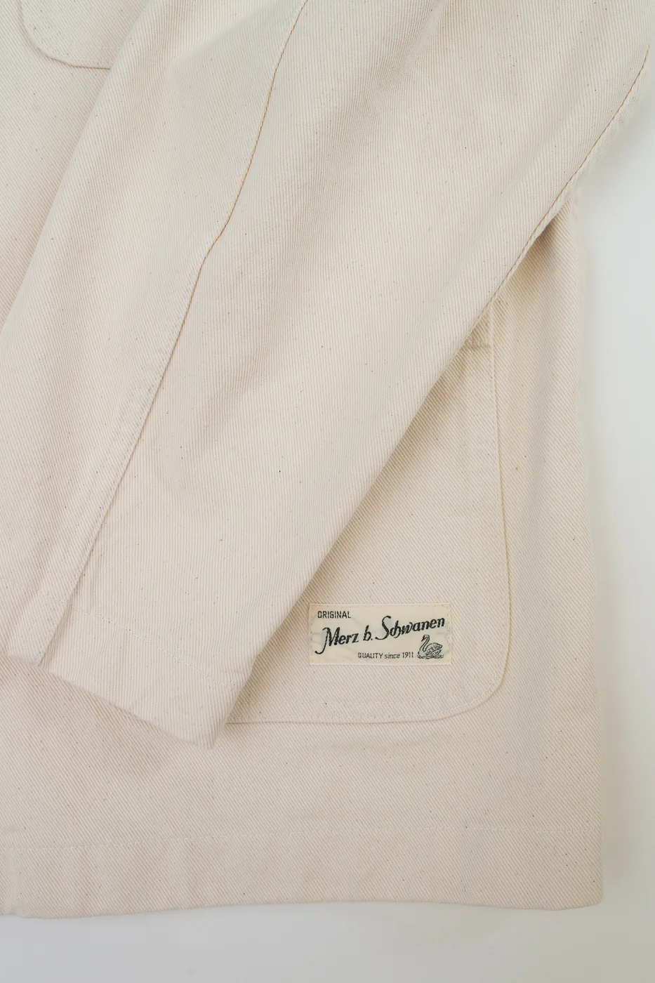 JKT05.02 - 11.2oz Organic Cotton Broken Twill Jacket - Nature - Image 4