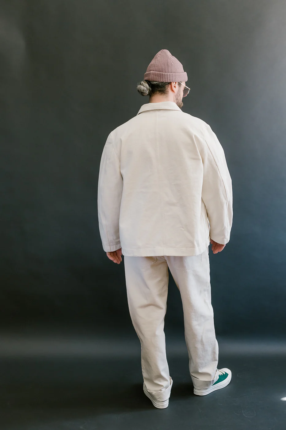 JKT05.02 - 11.2oz Organic Cotton Broken Twill Jacket - Nature - Image 8