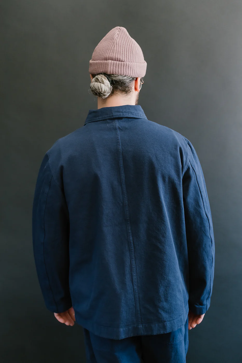 JKT05.66 - 11.2oz Organic Cotton Broken Twill Jacket - Ink Blue - Image 11