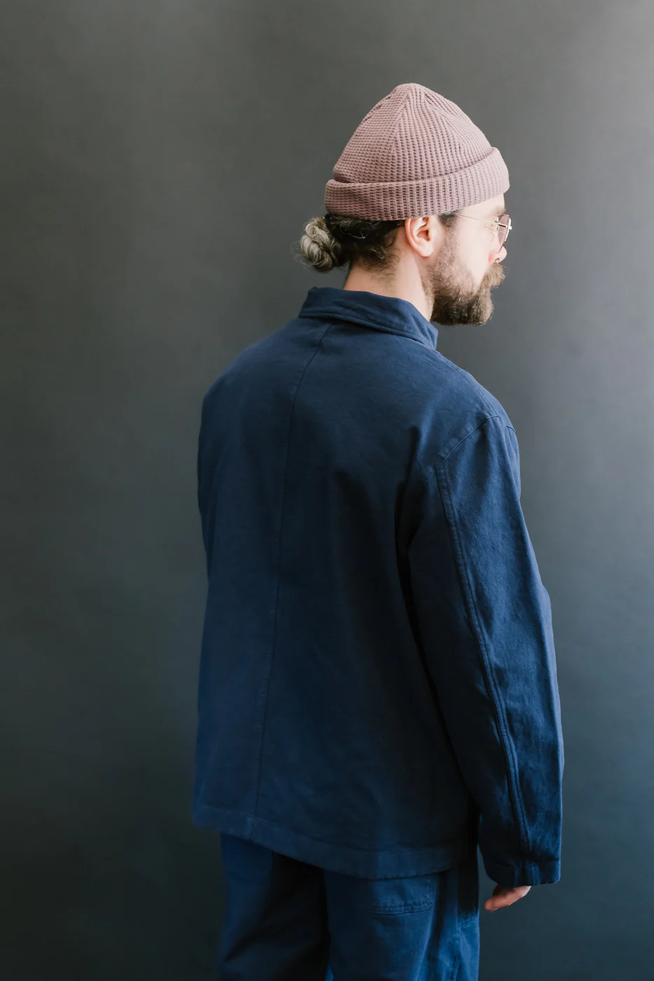 JKT05.66 - 11.2oz Organic Cotton Broken Twill Jacket - Ink Blue - Image 12
