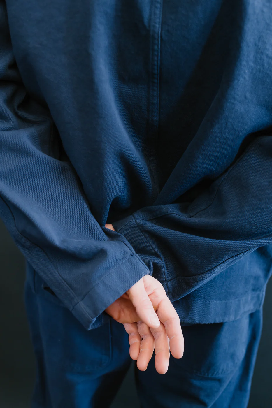JKT05.66 - 11.2oz Organic Cotton Broken Twill Jacket - Ink Blue - Image 17