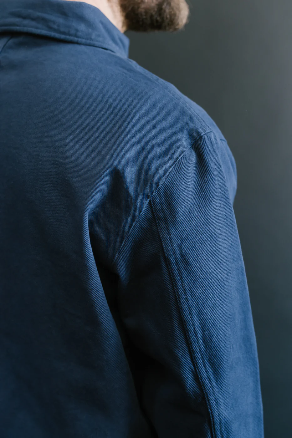 JKT05.66 - 11.2oz Organic Cotton Broken Twill Jacket - Ink Blue - Image 21