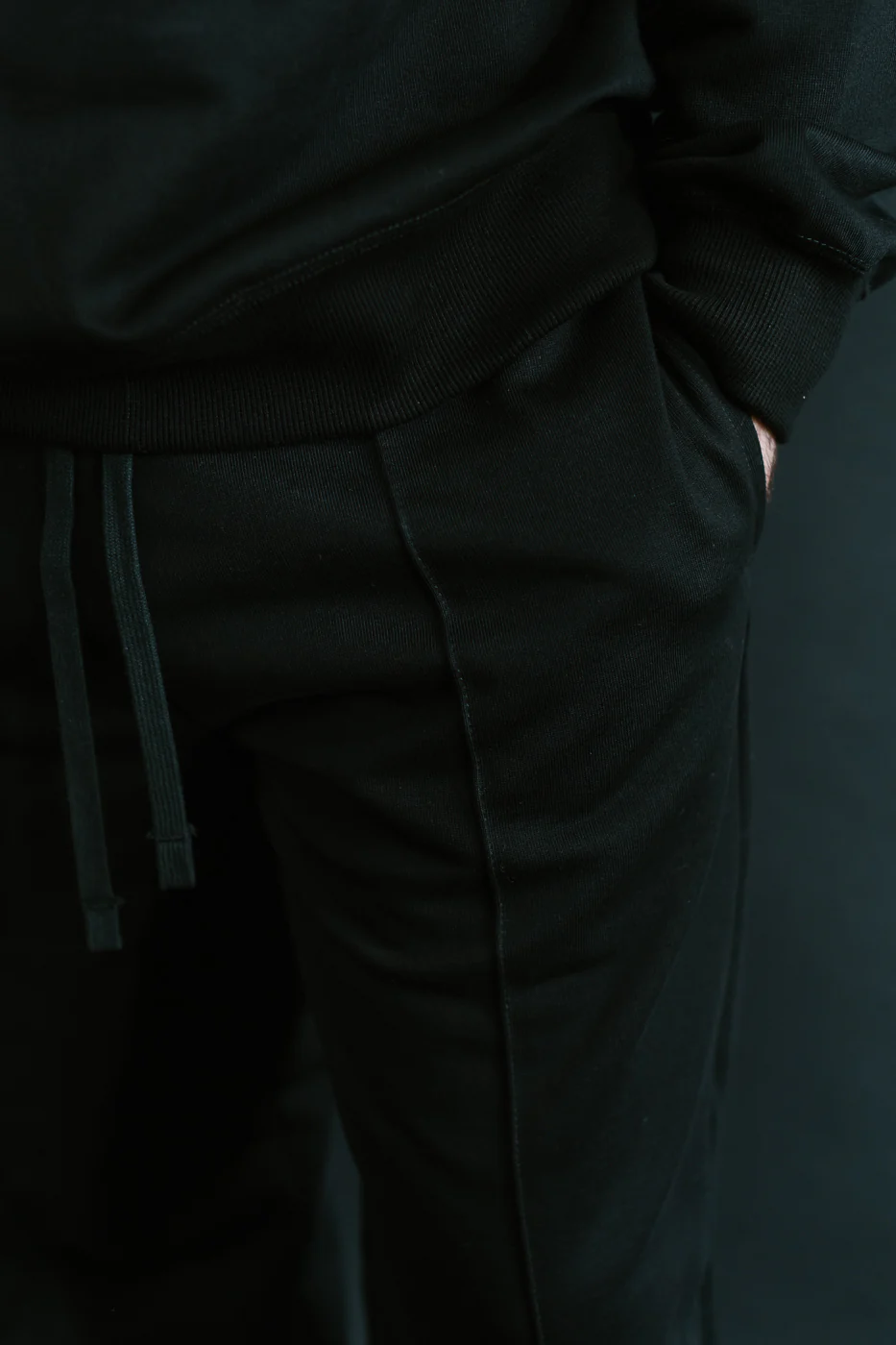 JM4517 - MZ Sweat Pintack Pants - 07 Black - Image 17