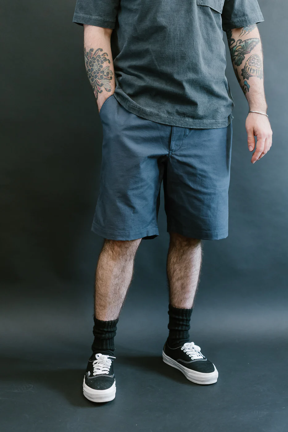 JM4540 - Back Nep Ump Shorts - 101 Classic Navy - Image 15