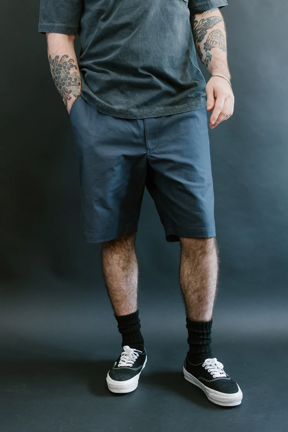 JM4540 - Back Nep Ump Shorts - 101 Classic Navy - Image 9