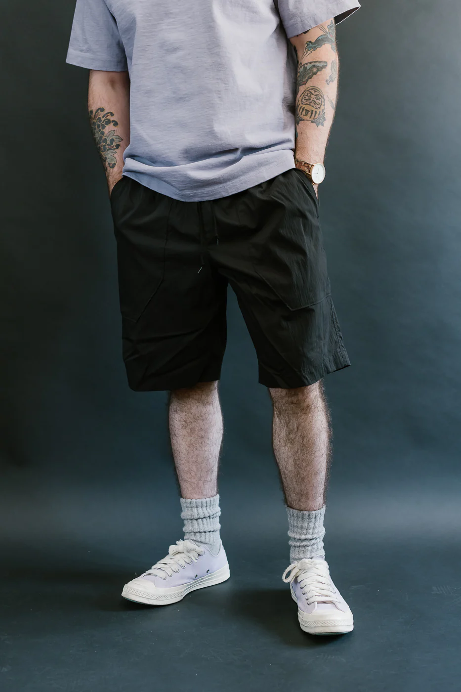 JM4547 - Crepe Shorts - 07 Black - Image 14