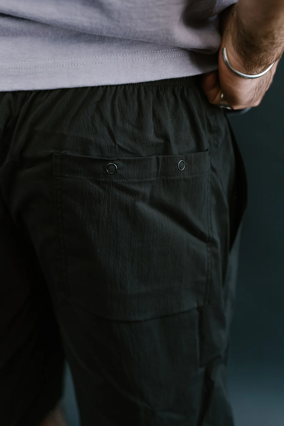 JM4547 - Crepe Shorts - 07 Black - Image 18