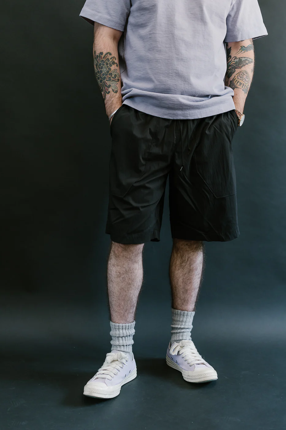 JM4547 - Crepe Shorts - 07 Black - Image 9