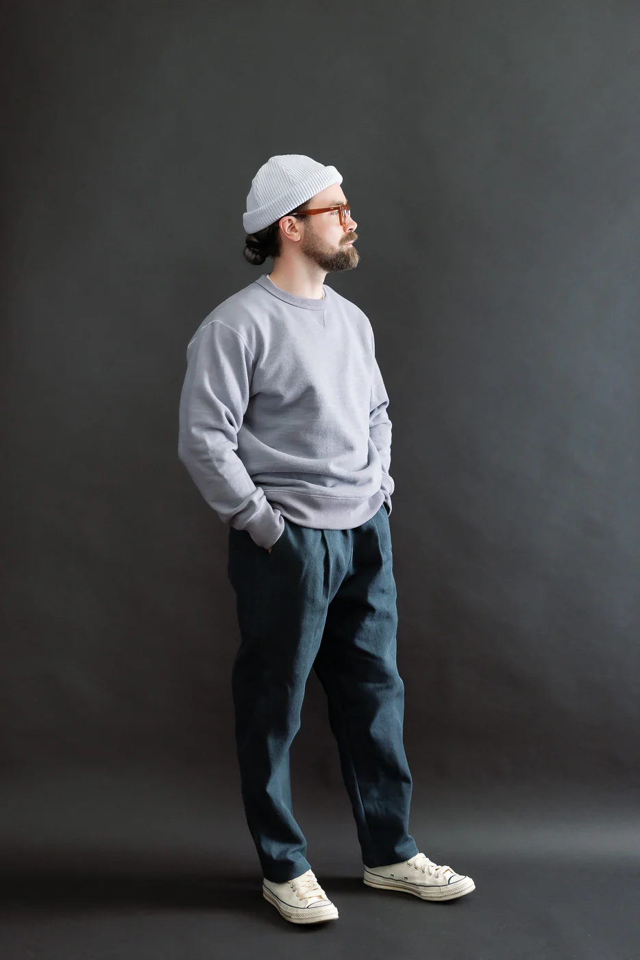 JM4623 - Sashiko Ump Pants - 280 Iron Navy - Image 8