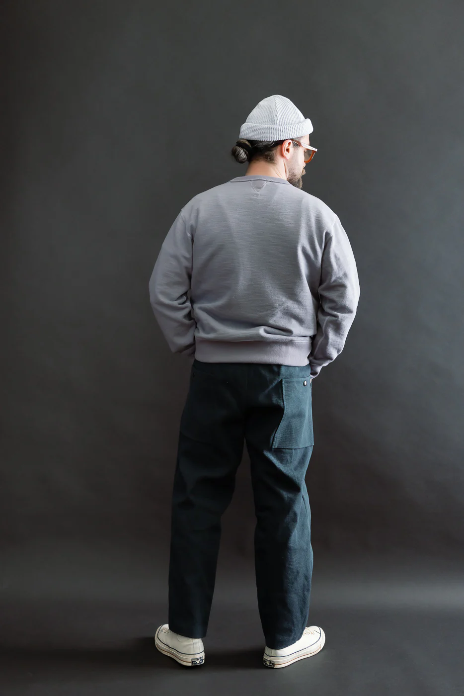 JM4623 - Sashiko Ump Pants - 280 Iron Navy - Image 9