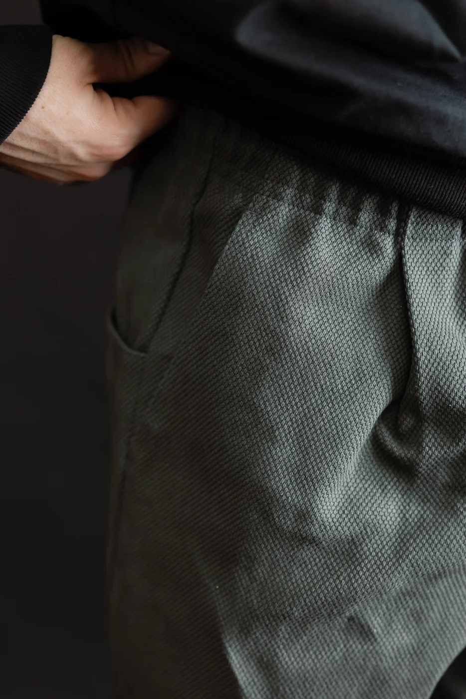 JM4623 - Sashiko Ump Pants - 333 Falcon Gray - Image 18