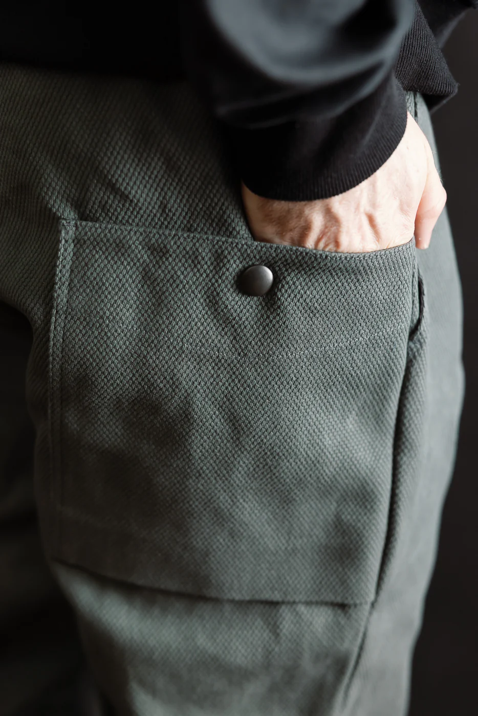 JM4623 - Sashiko Ump Pants - 333 Falcon Gray - Image 20