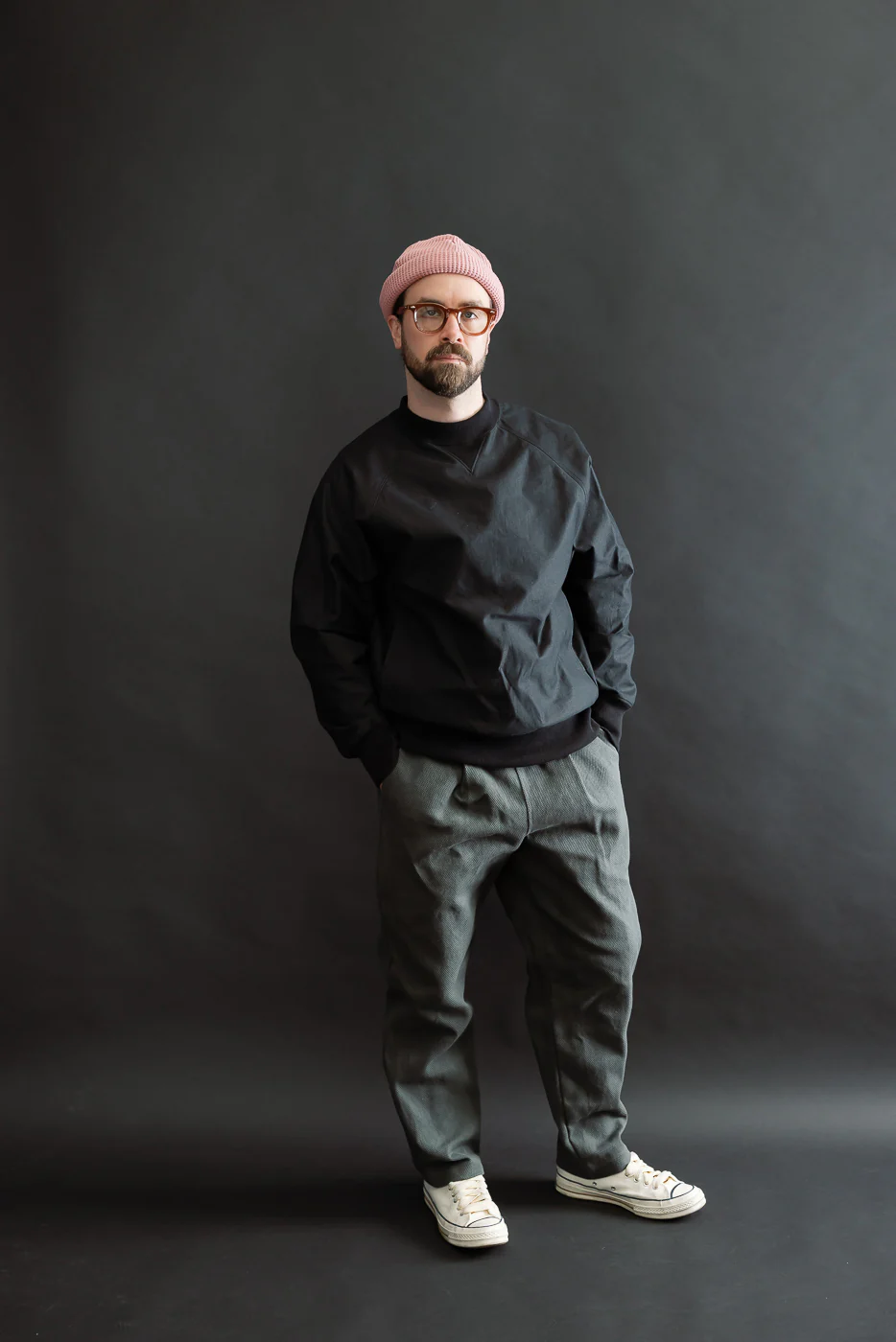 JM4623 - Sashiko Ump Pants - 333 Falcon Gray - Image 8