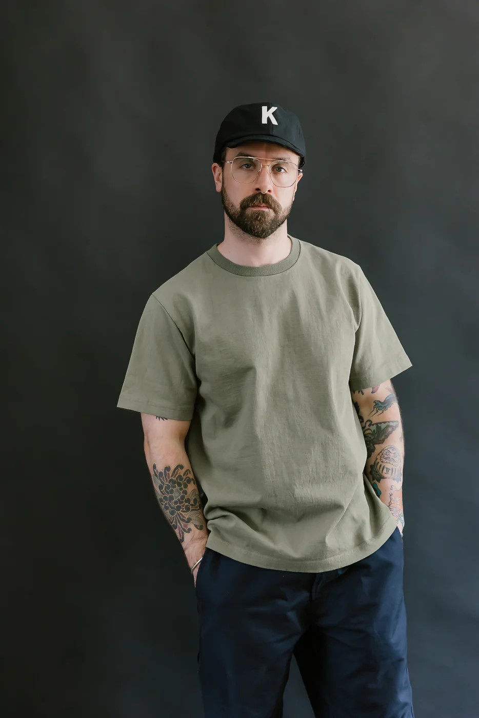 JM5444 - Dotsume T-Shirt - 320 Olive - Image 8