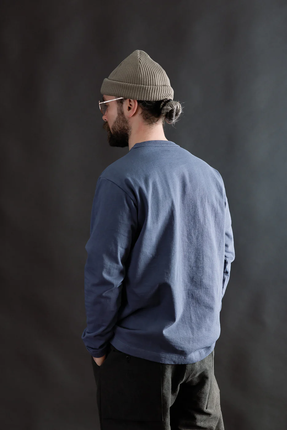 JM5460 - Dotsume LS T-Shirt - 270 Classic Navy - Image 11