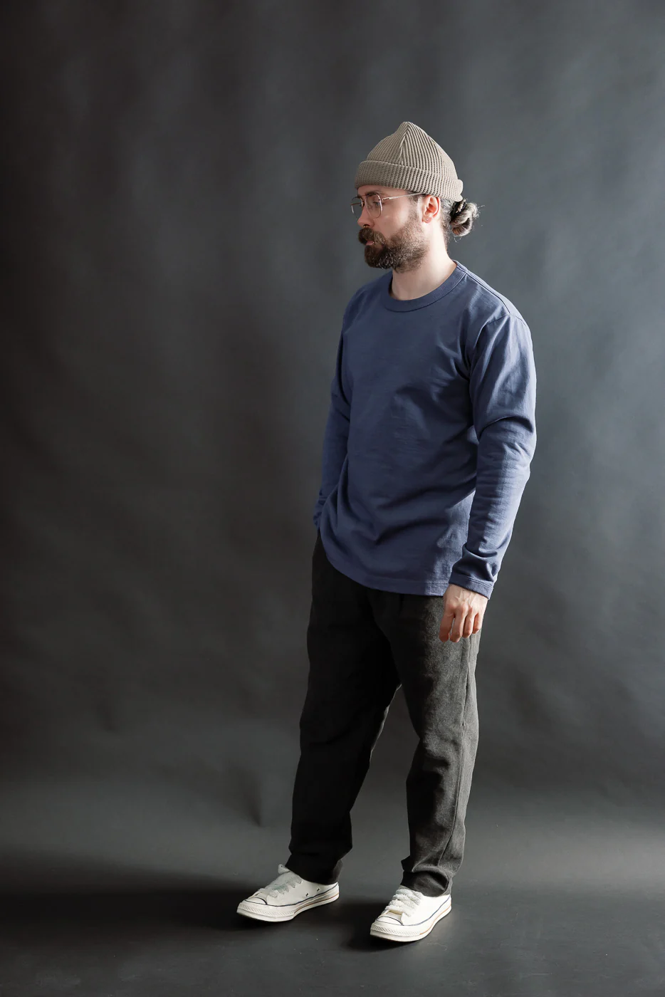JM5460 - Dotsume LS T-Shirt - 270 Classic Navy - Image 6